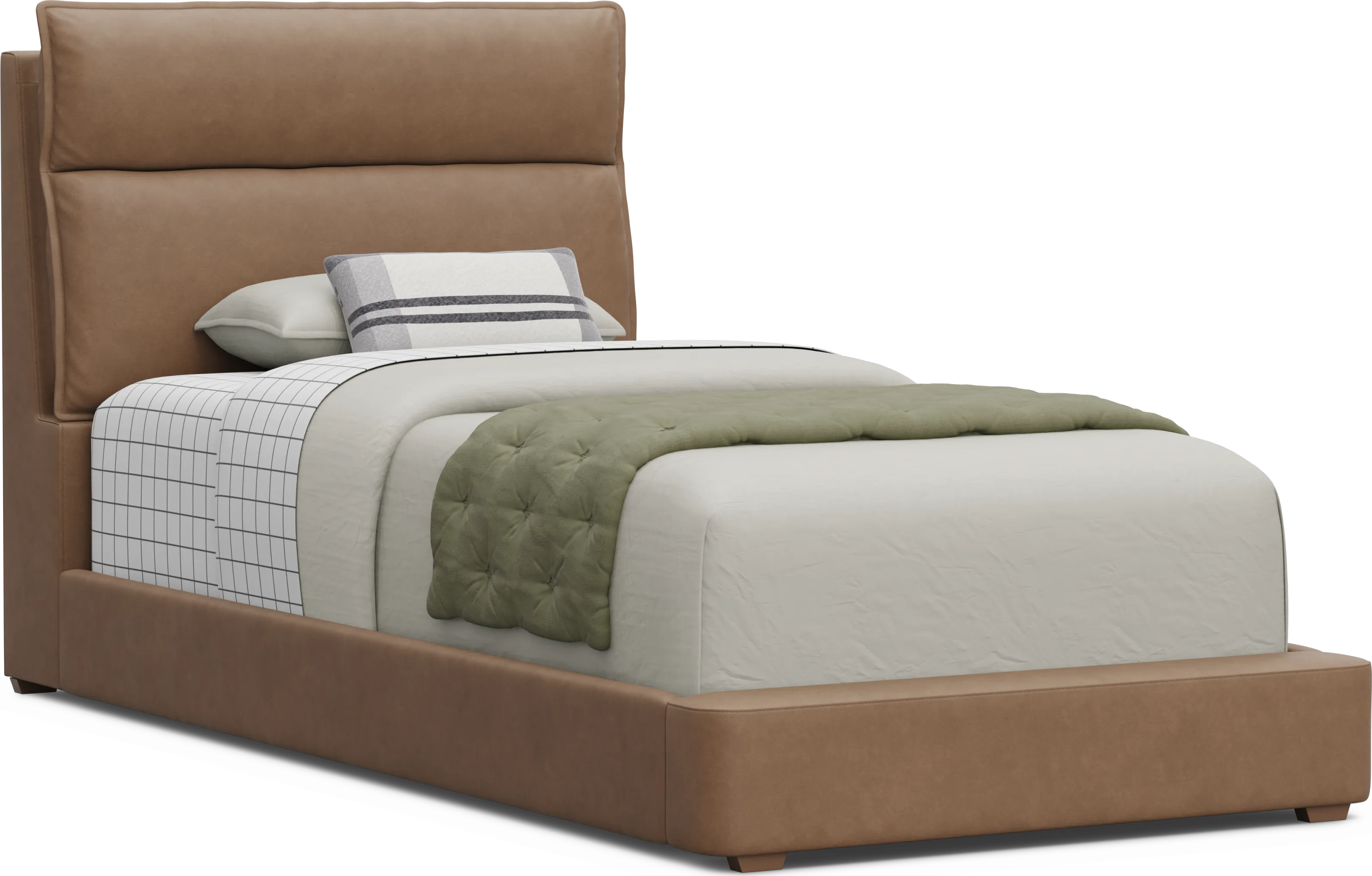 Kids Cloud9 Saddle Twin Upholstered Bed - Thumbnail - Image 1
