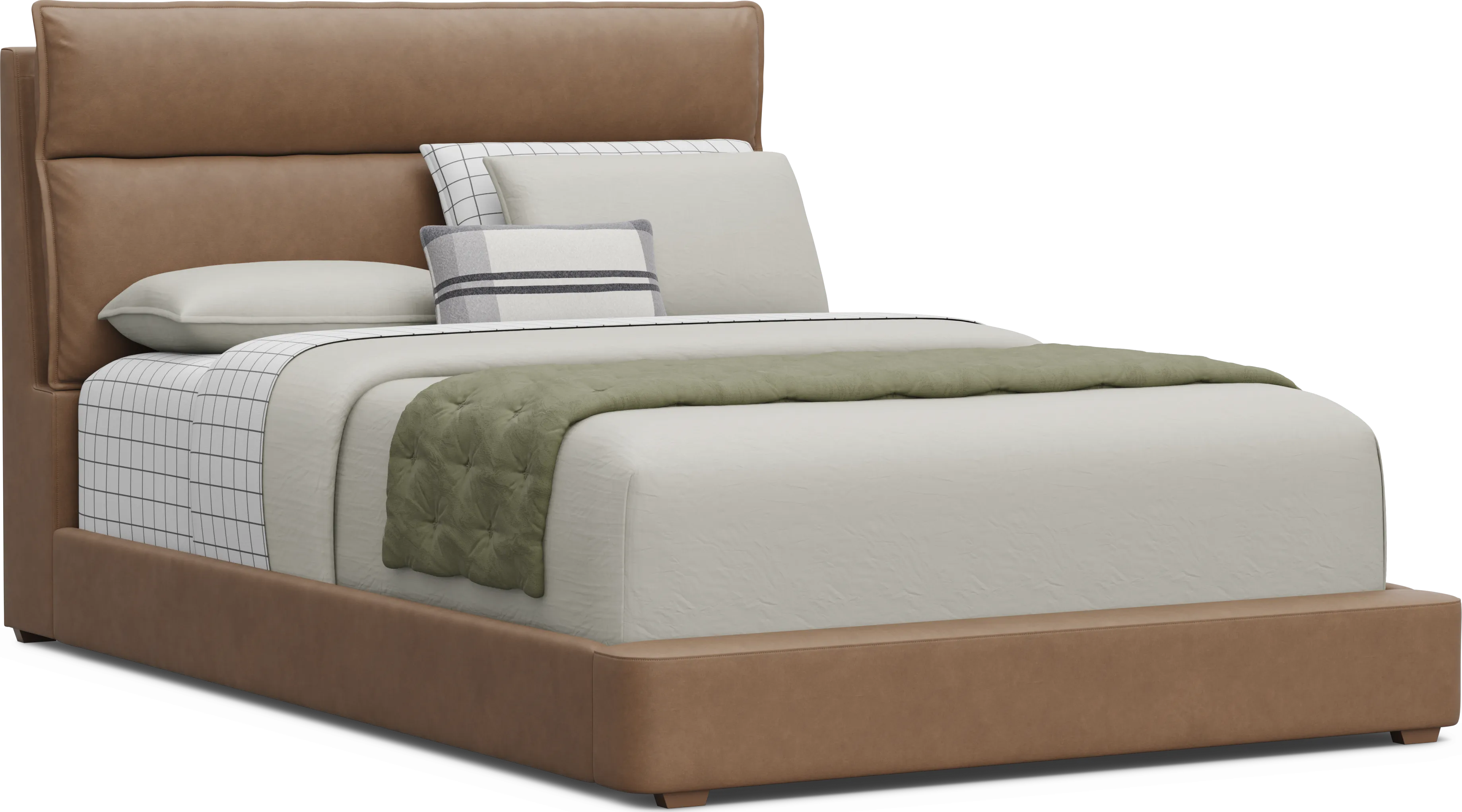 Kids Cloud9 Saddle Full Upholstered Bed - Thumbnail - Image 1