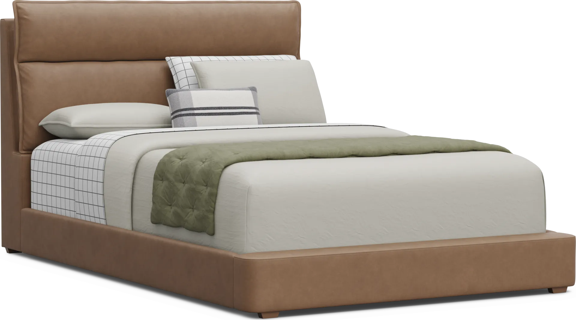 Kids Cloud9 Saddle Full Upholstered Bed - Image 1