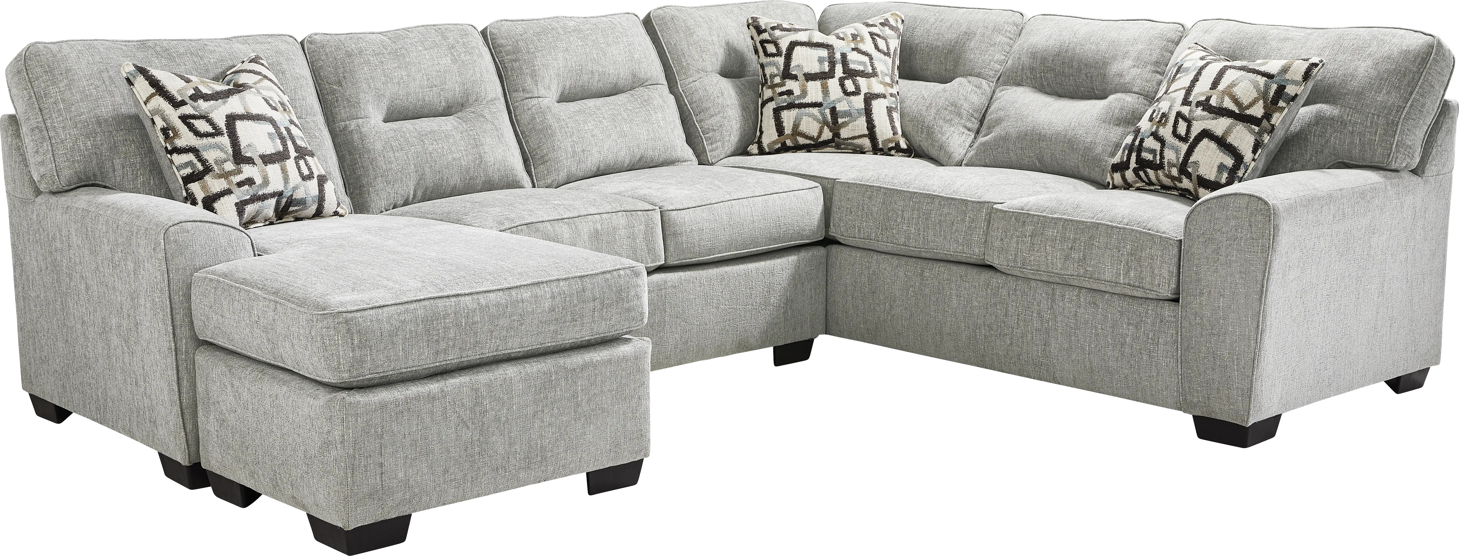 Redwood Place Gray 2 Pc Sectional - Thumbnail - Image 1