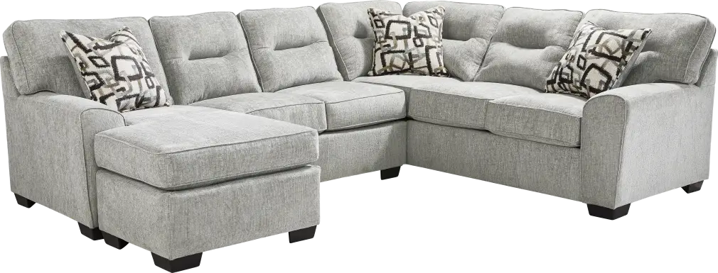 Redwood Place Gray 2 Pc Sectional