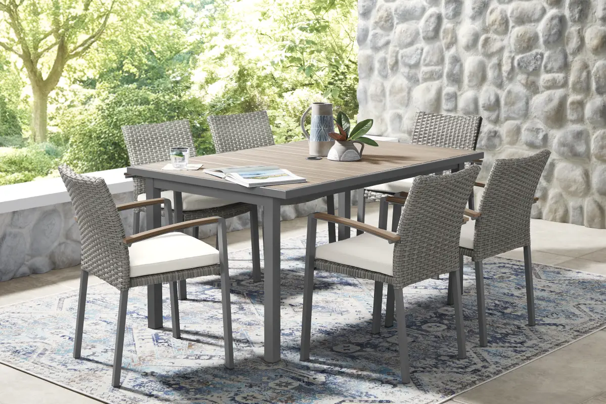 Randolph Gray 7 Pc Outdoor Dining Set