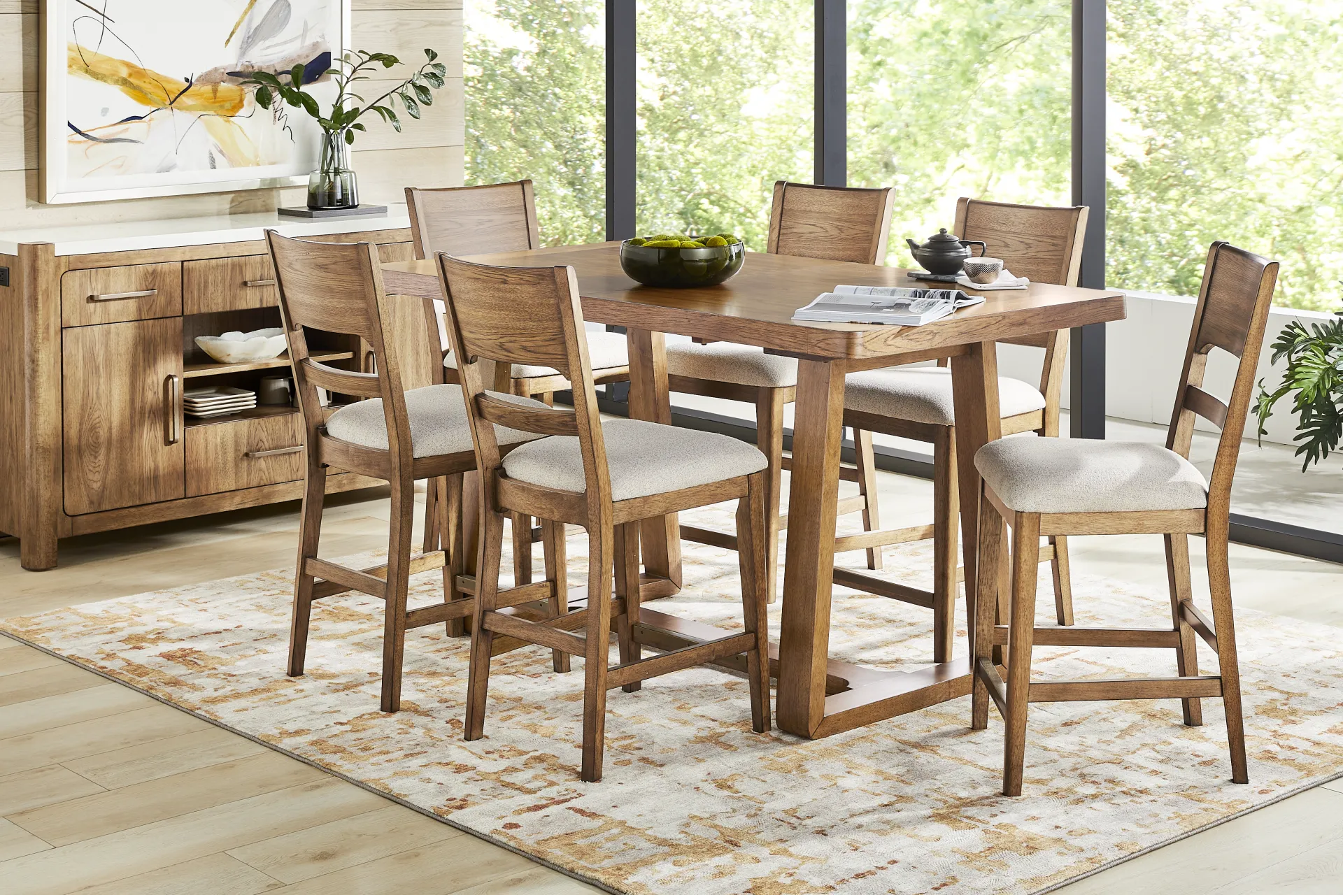 Holden Brown 7 Pc Counter Height Dining Room - Image 1