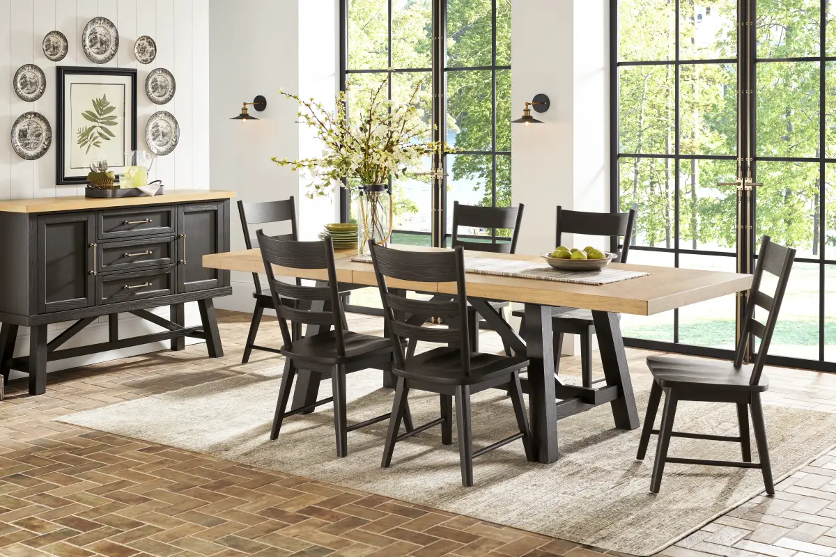 Chastain Park Black 7 Pc Dining Room