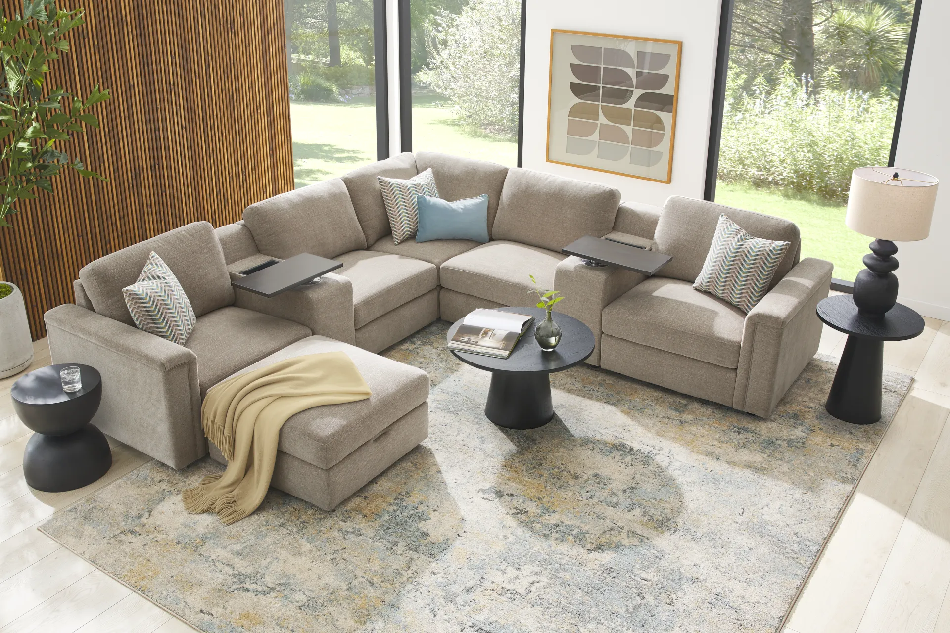 Beige 8 Pc Tempo Modular - Image 1