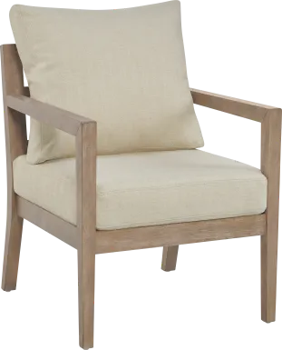 Parwiz Beige Accent Chair