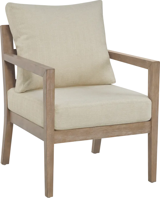 Parwiz Beige Accent Chair