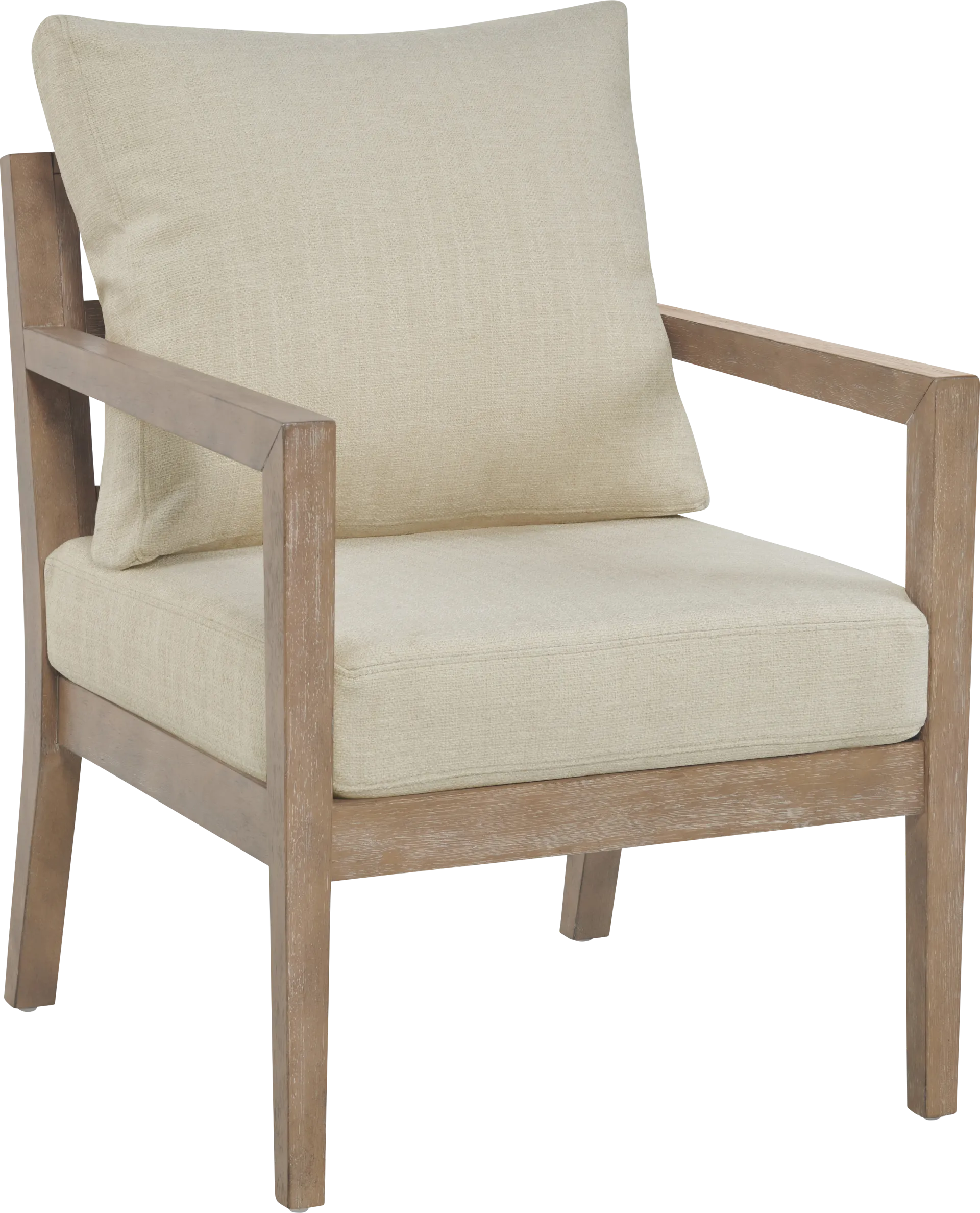 Parwiz Beige Accent Chair - Image 1