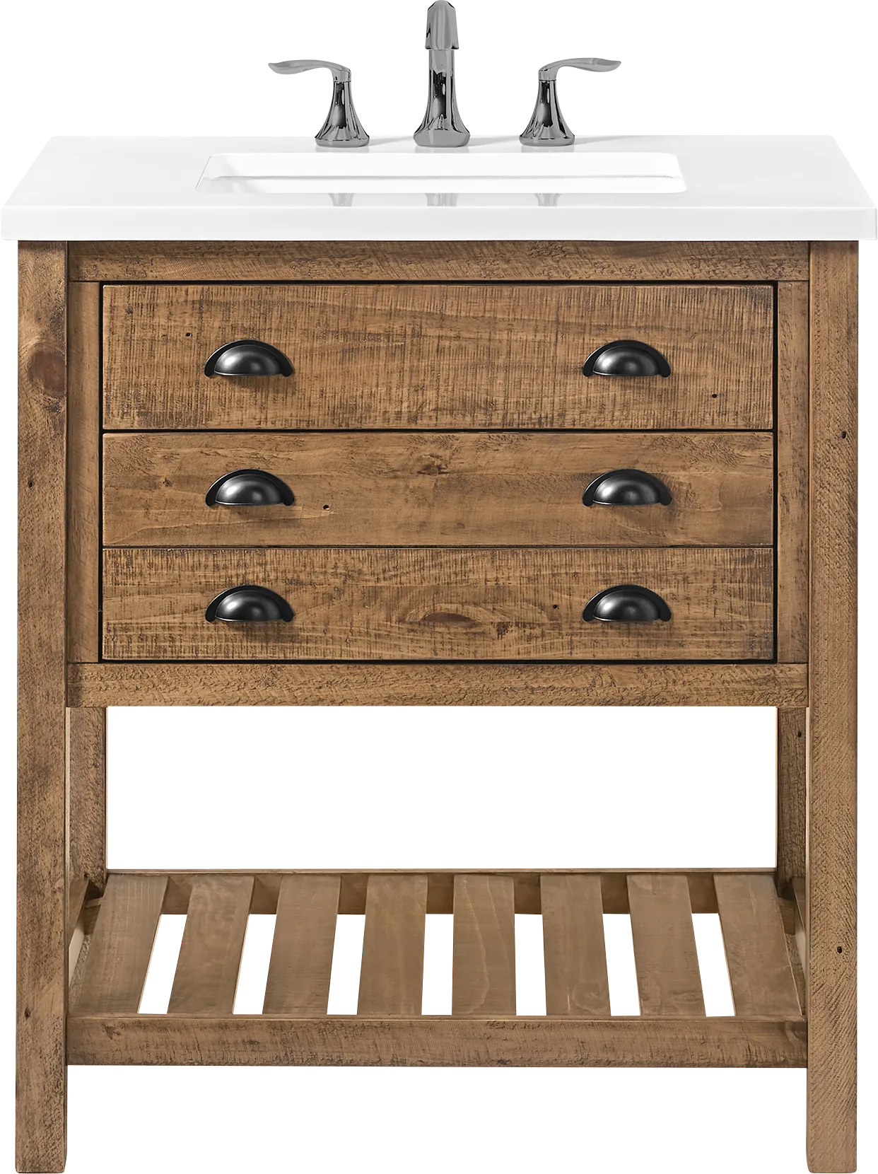 Anaar Brown Bathroom Vanity - Image 1