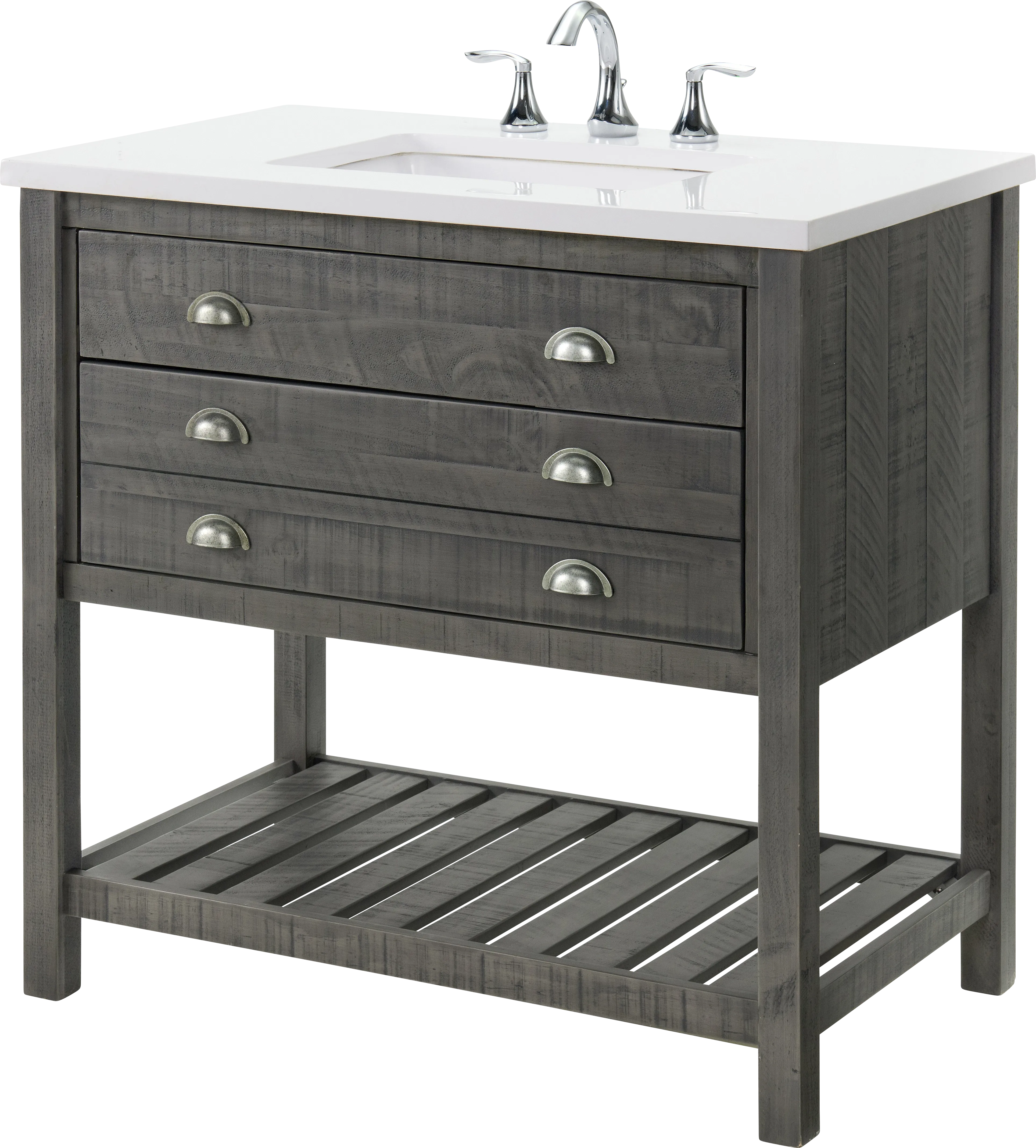 Anaar Gray Bathroom Vanity - Thumbnail - Image 1