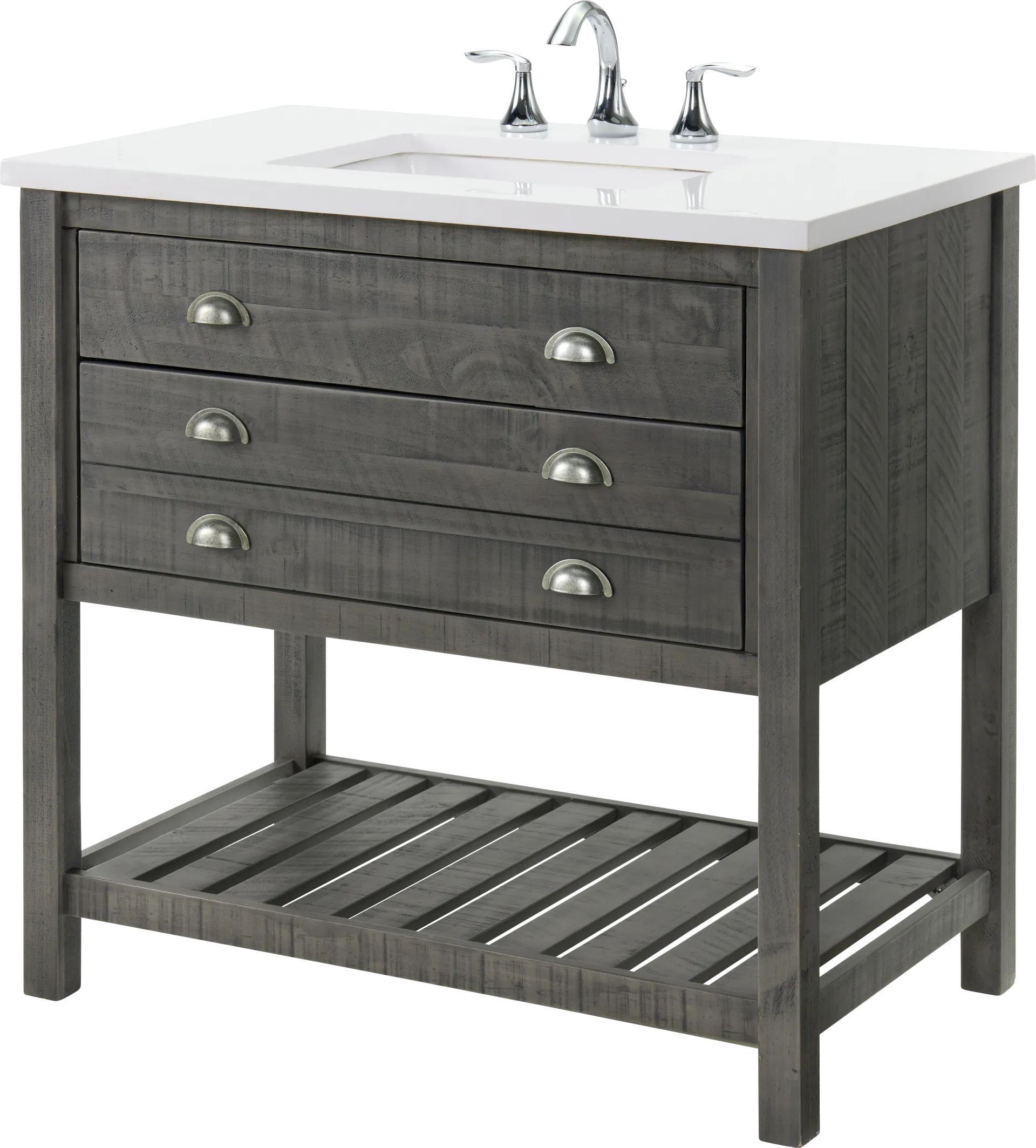 Anaar Gray Bathroom Vanity - Image 1