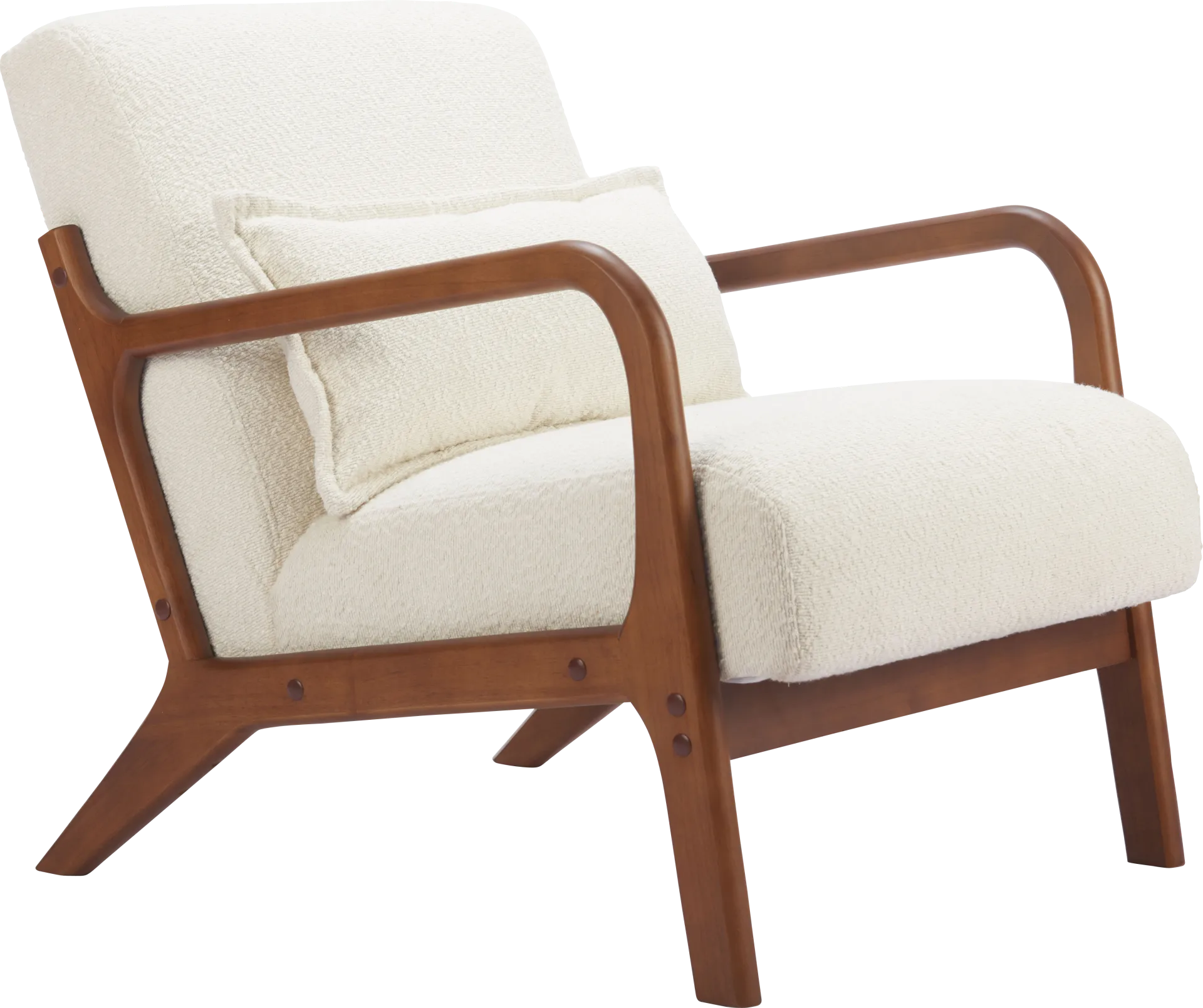 Clovelia White Accent Chair - Image 1