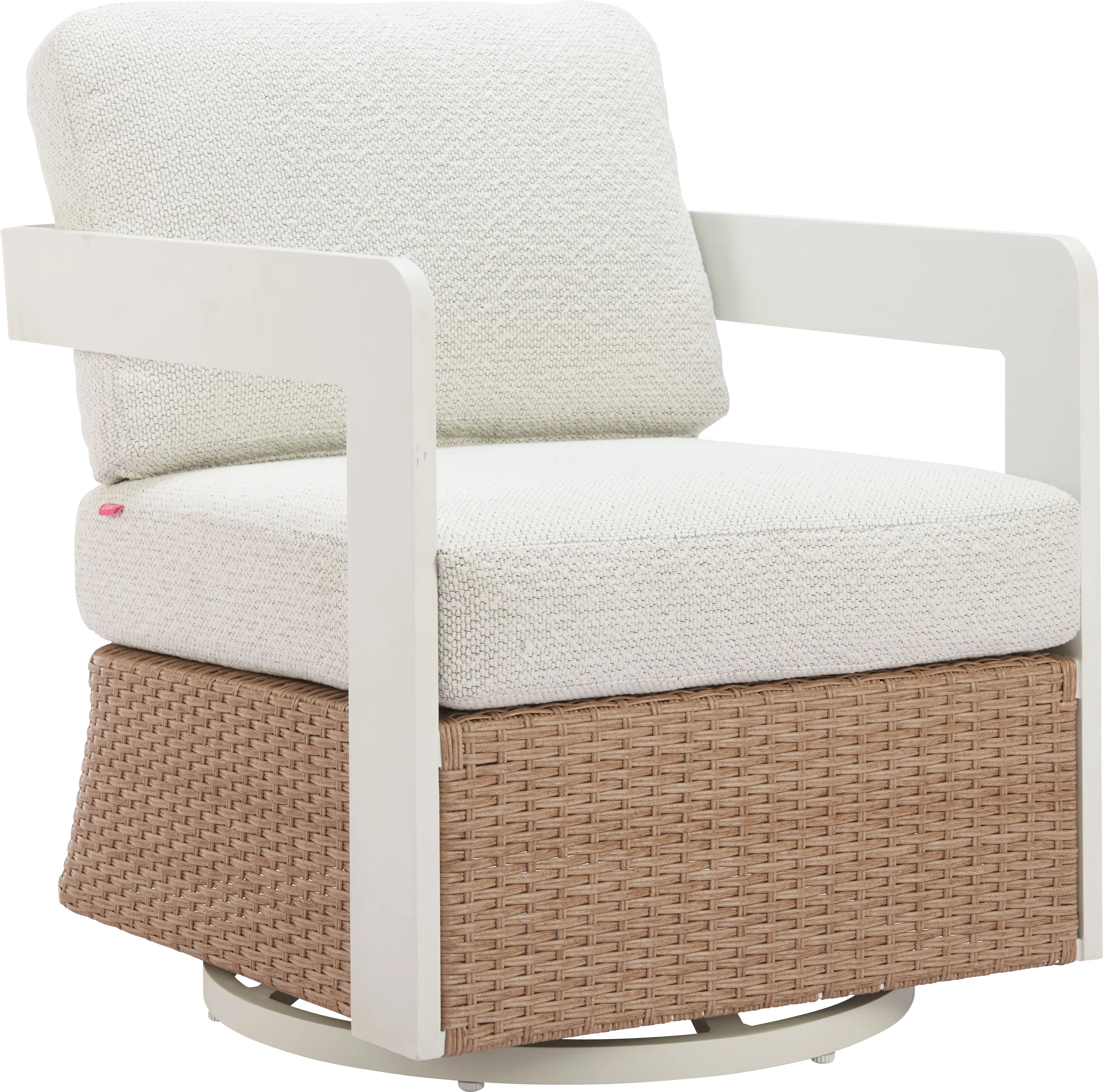 Amabalis White Swivel Chair - Thumbnail - Image 1