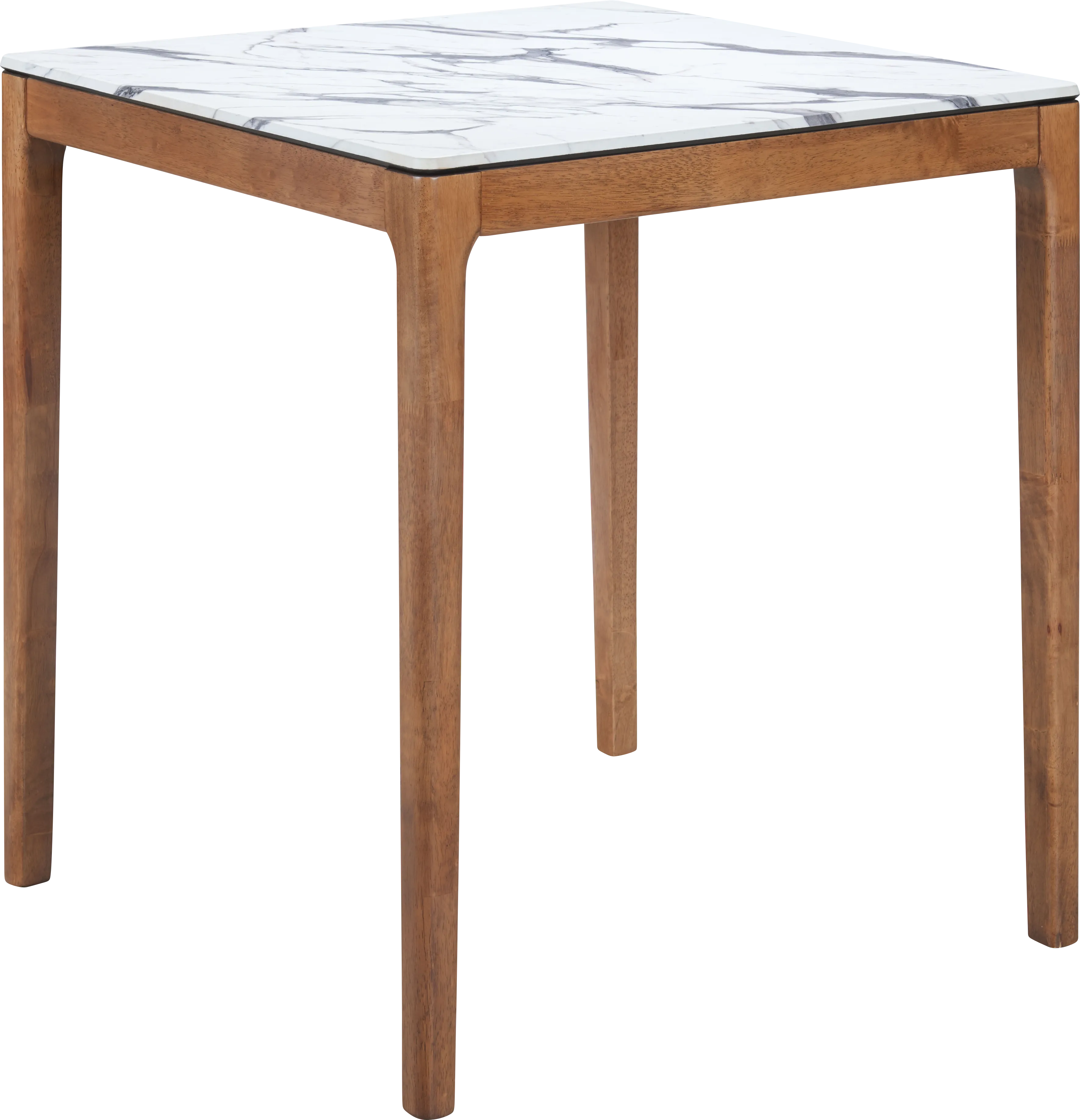 Sherin White Square Counter Height Table - Thumbnail - Image 1