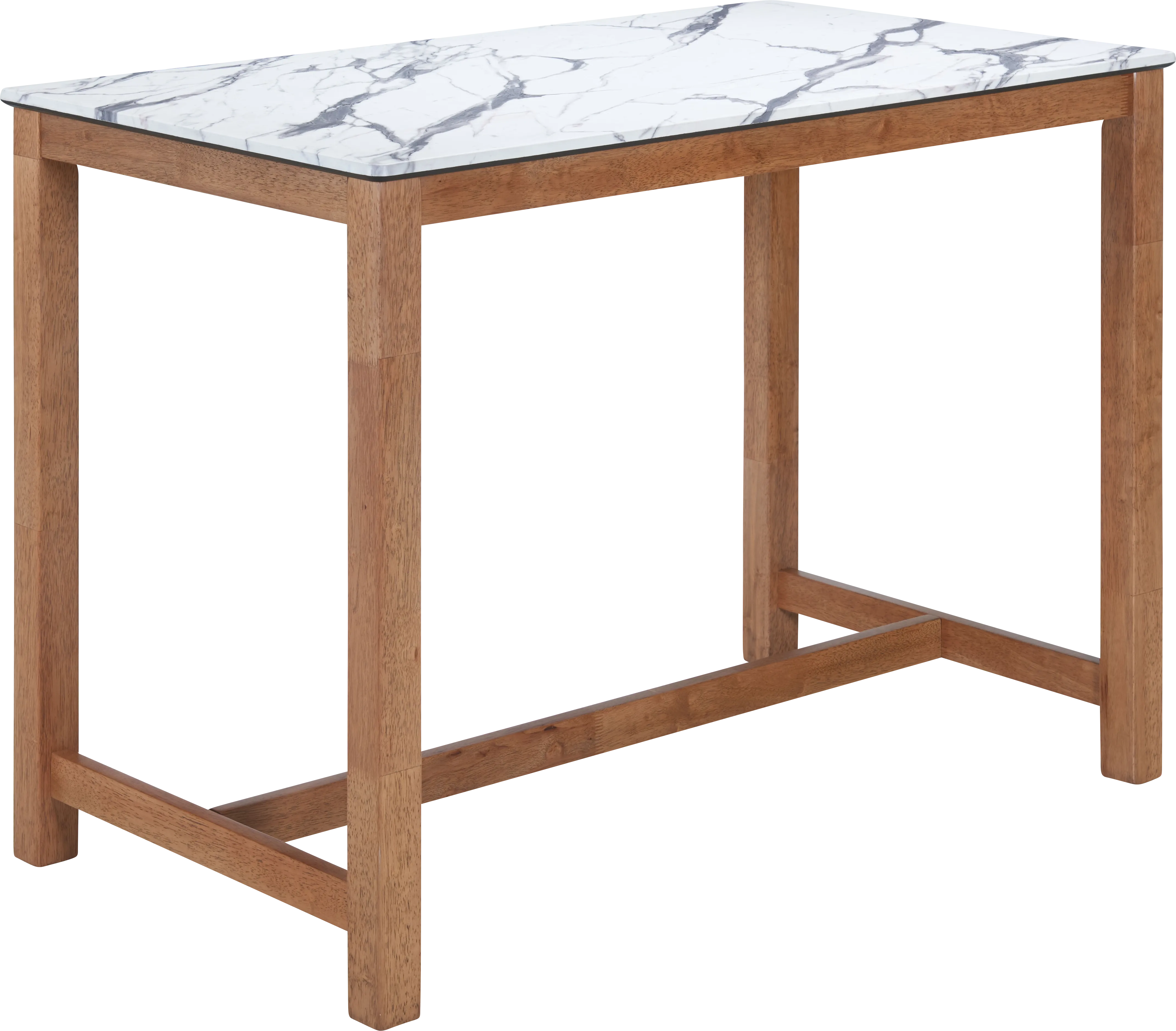 Sherin White Counter Height Table - Thumbnail - Image 1