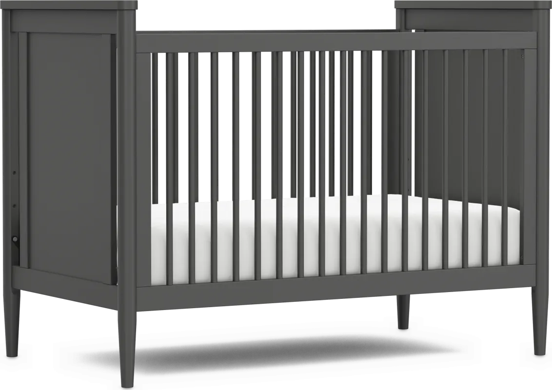 Kids Modern Colors Iron Ore 3-in-1 Convertible Crib