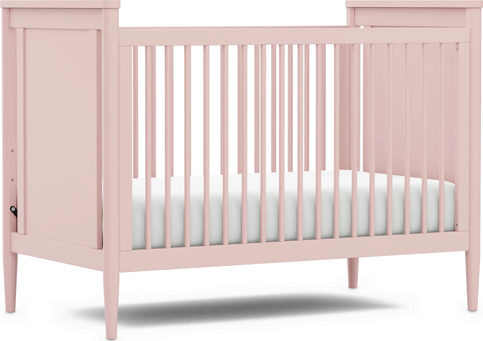 Kids Modern Colors Pink 3-in-1 Convertible Crib - Image 1