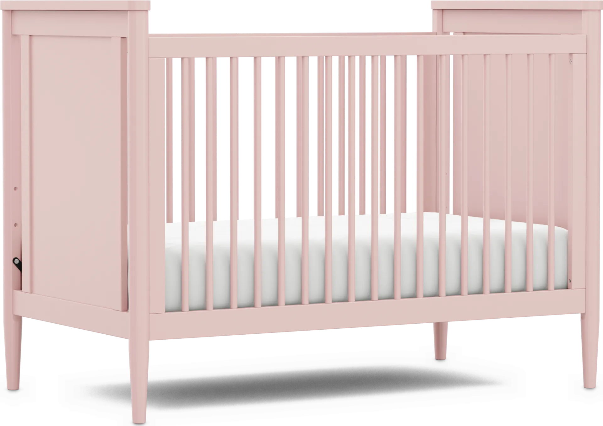 Kids Modern Colors Pink 3-in-1 Convertible Crib - Image 2