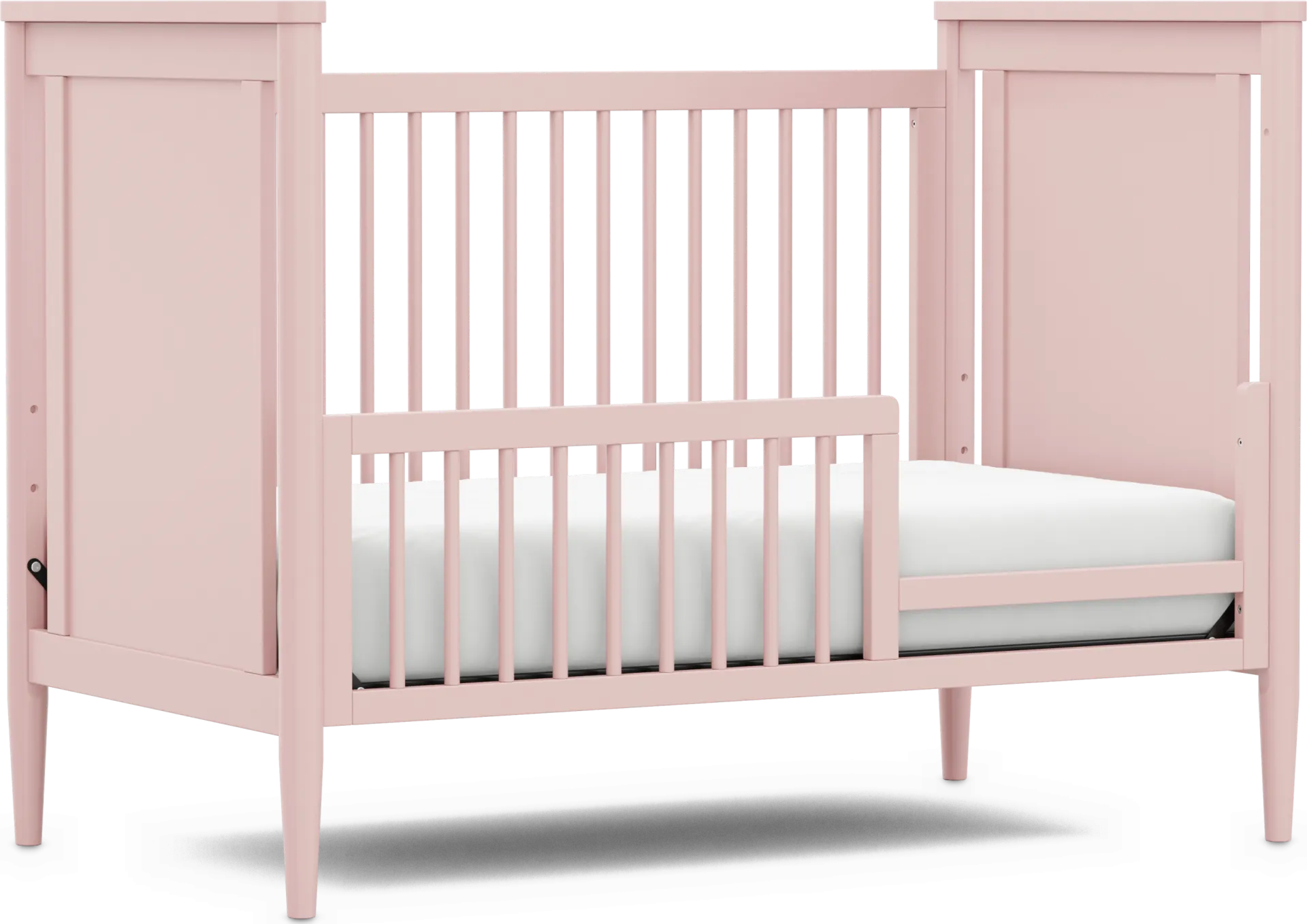 Kids Modern Colors Pink 3-in-1 Convertible Nursery - Image 7