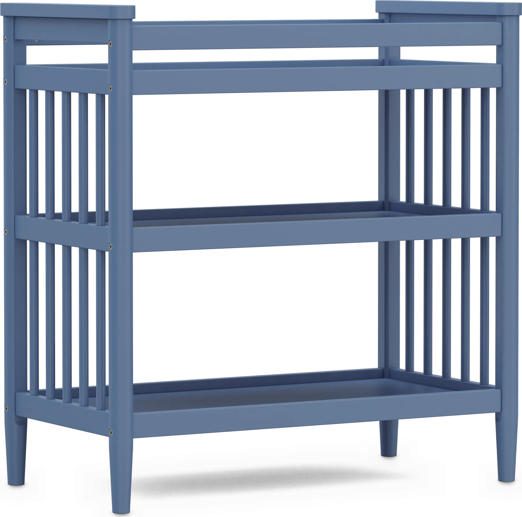 Kids Modern Colors Slate Blue Changing Table - Thumbnail - Image 1