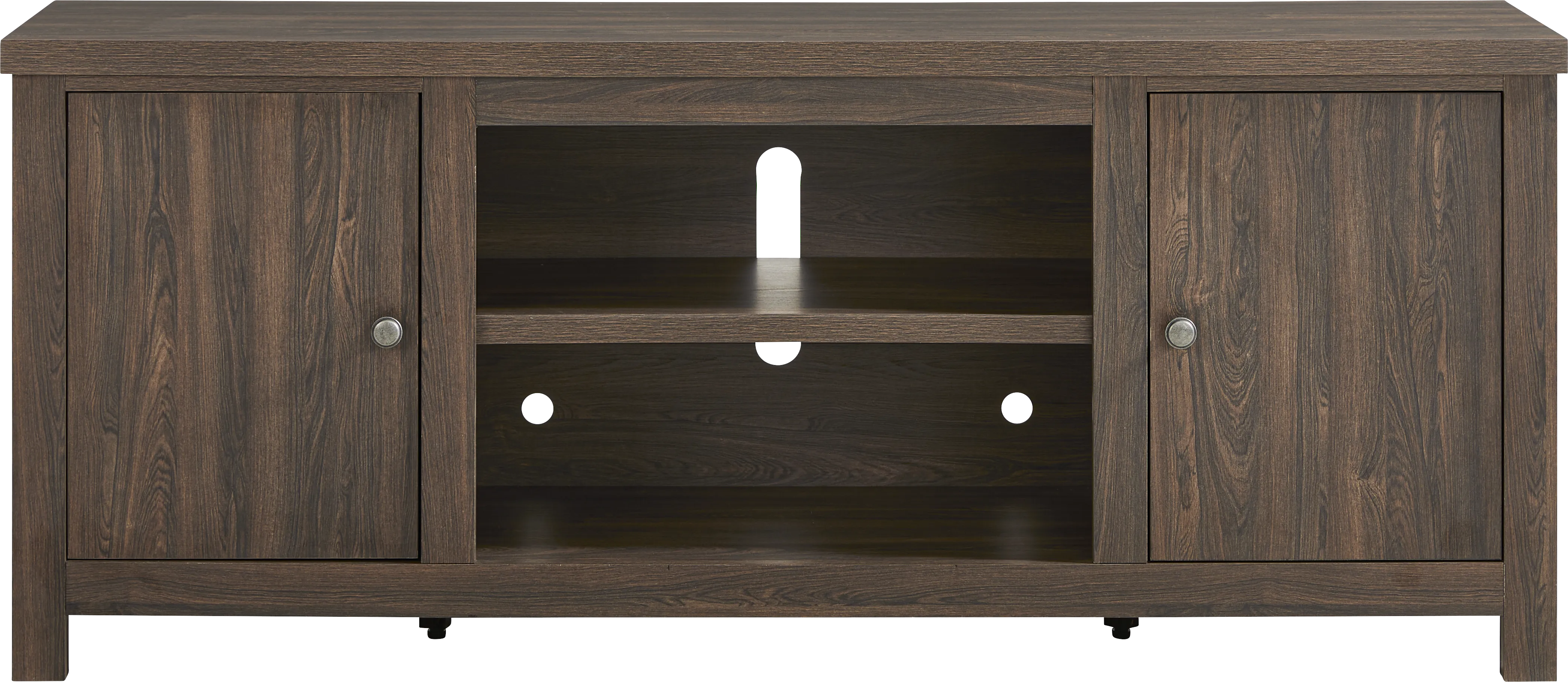 High Mountain Oak Finish 66 in. Console - Thumbnail - Image 1