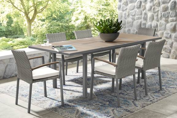 Randolph Gray Outdoor Extension Dining Table