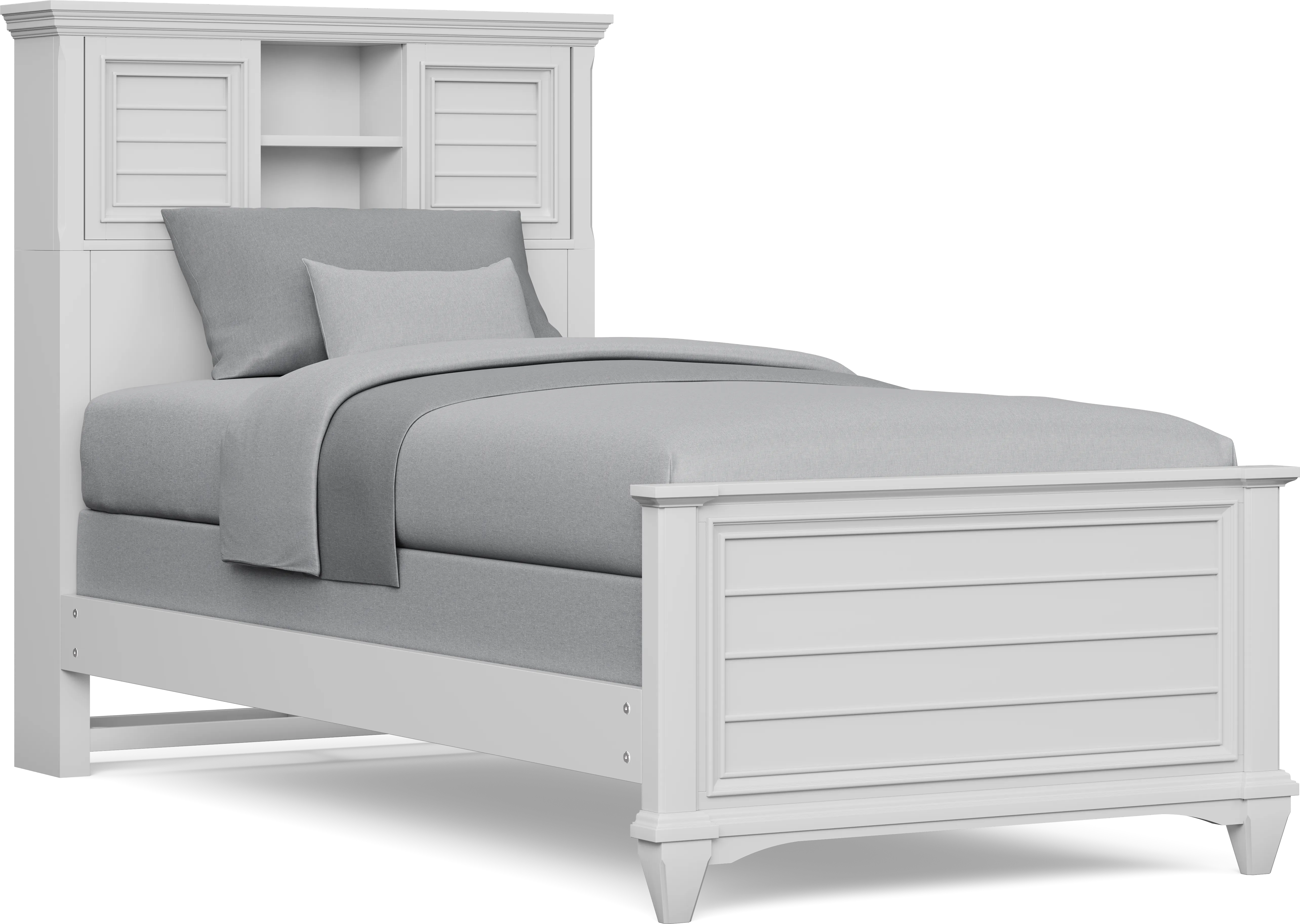 Kids Hilton Head White Twin XL Bookcase Bedroom - Thumbnail - Image 2