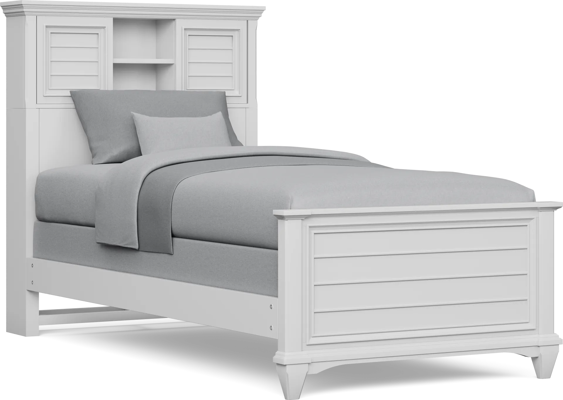 Kids Hilton Head White Twin XL Bookcase Bedroom - Image 2