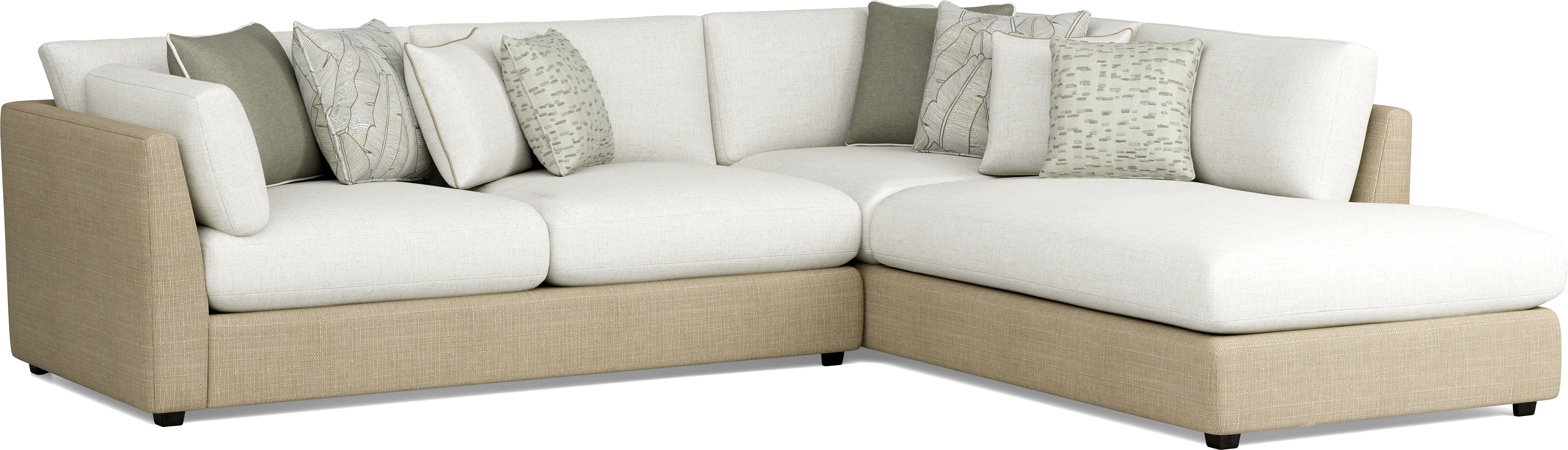 Corsica Beige 2 Pc Sectional - Thumbnail - Image 1