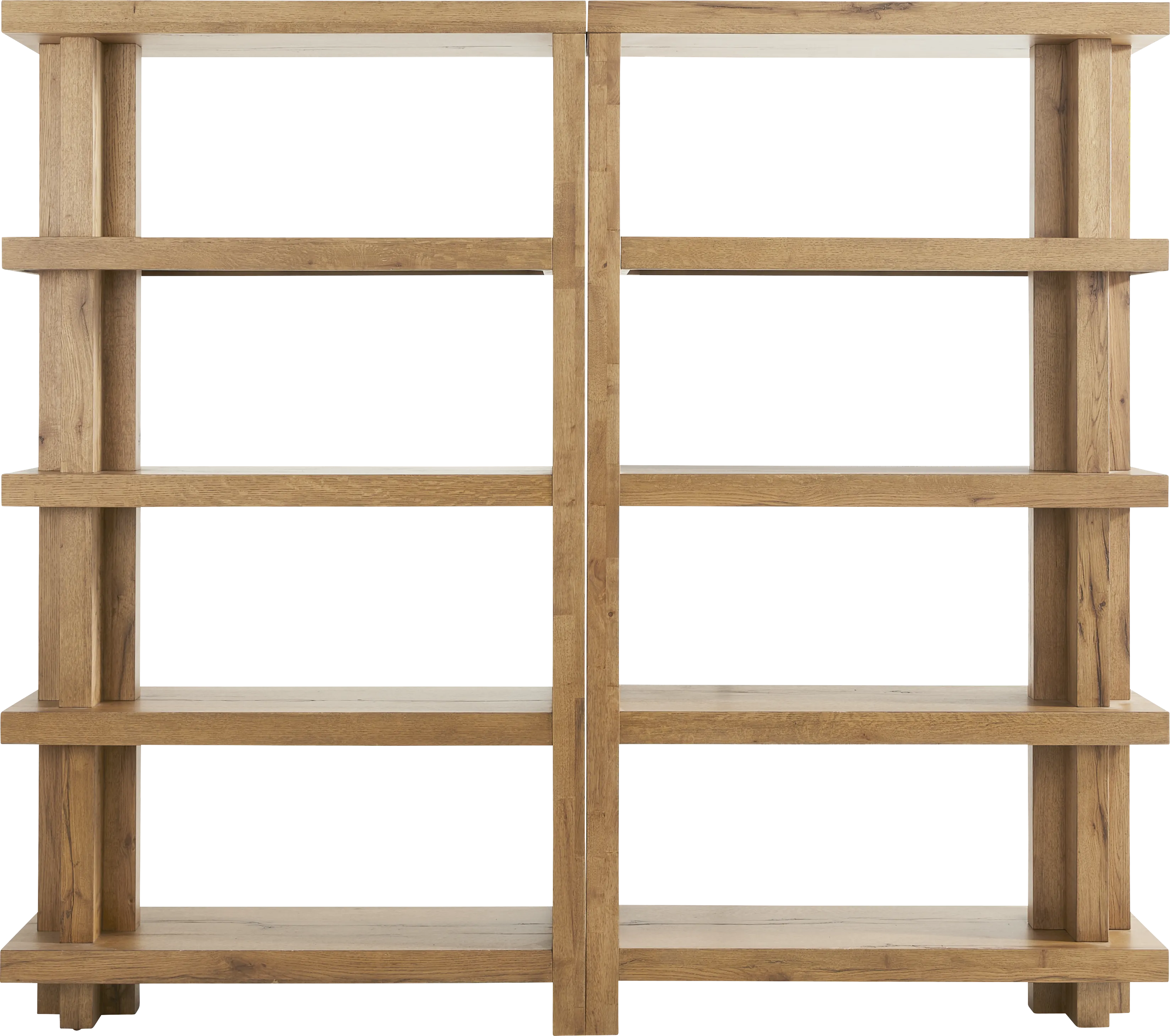 Edgewater 2 Pc Brown Dark Wood Wall Unit | Rooms to Go