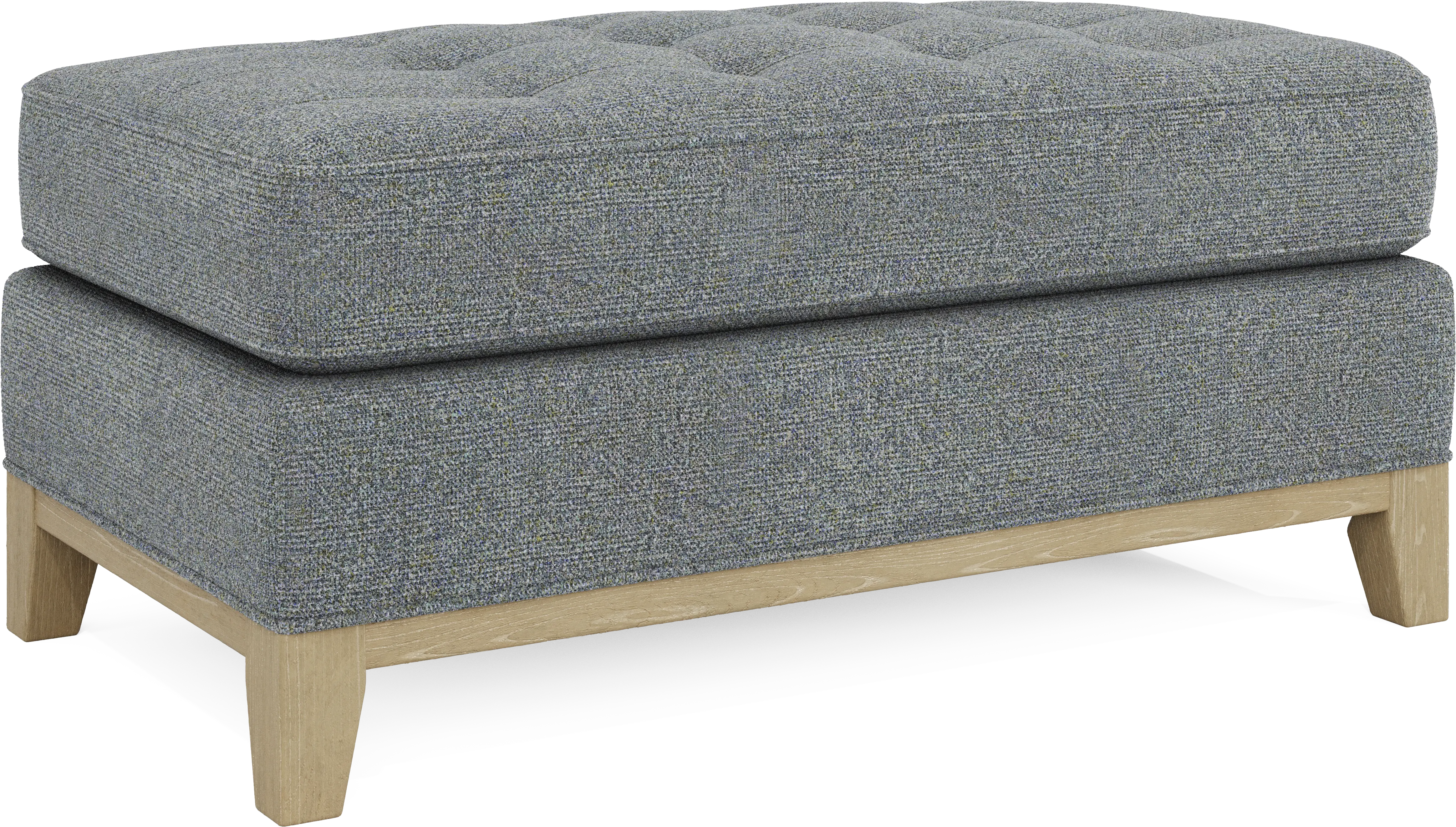 Fairmont Blue Ottoman - Thumbnail - Image 1
