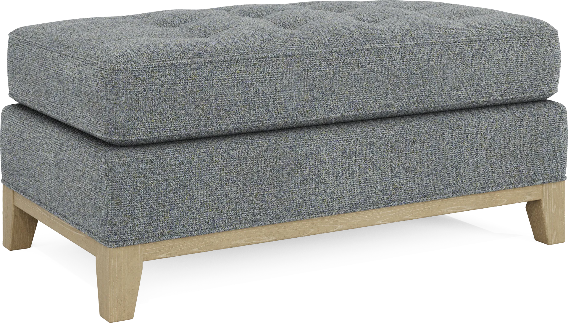 Fairmont Blue Ottoman - Image 1