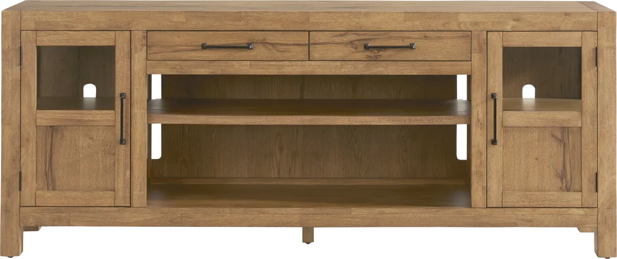 Edgewater Brown Dark Wood Console | Rooms to Go