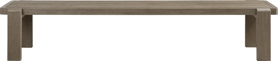 Montecello Gray Outdoor 98 in. Bench