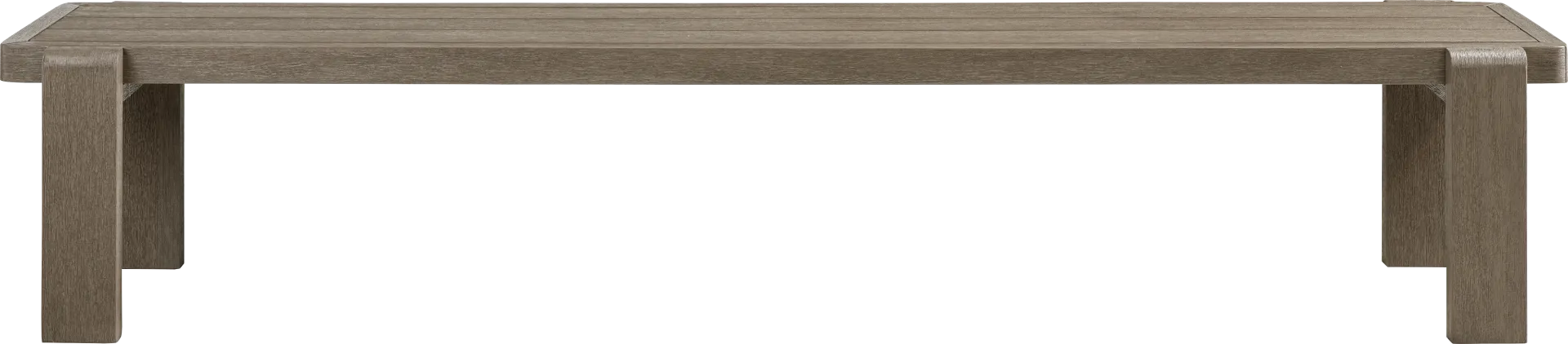 Montecello Gray Outdoor 98 in. Bench