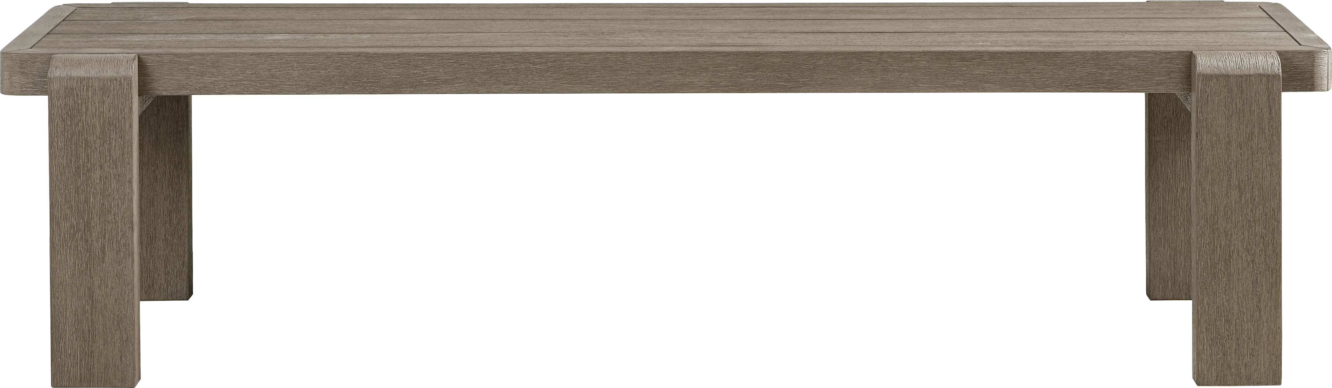 Montecello Gray Outdoor 74 in. Bench - Thumbnail - Image 1