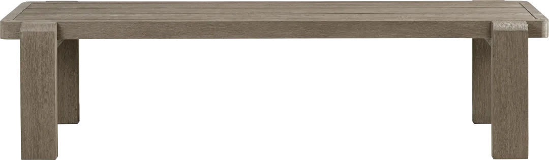 Montecello Gray Outdoor 74 in. Bench