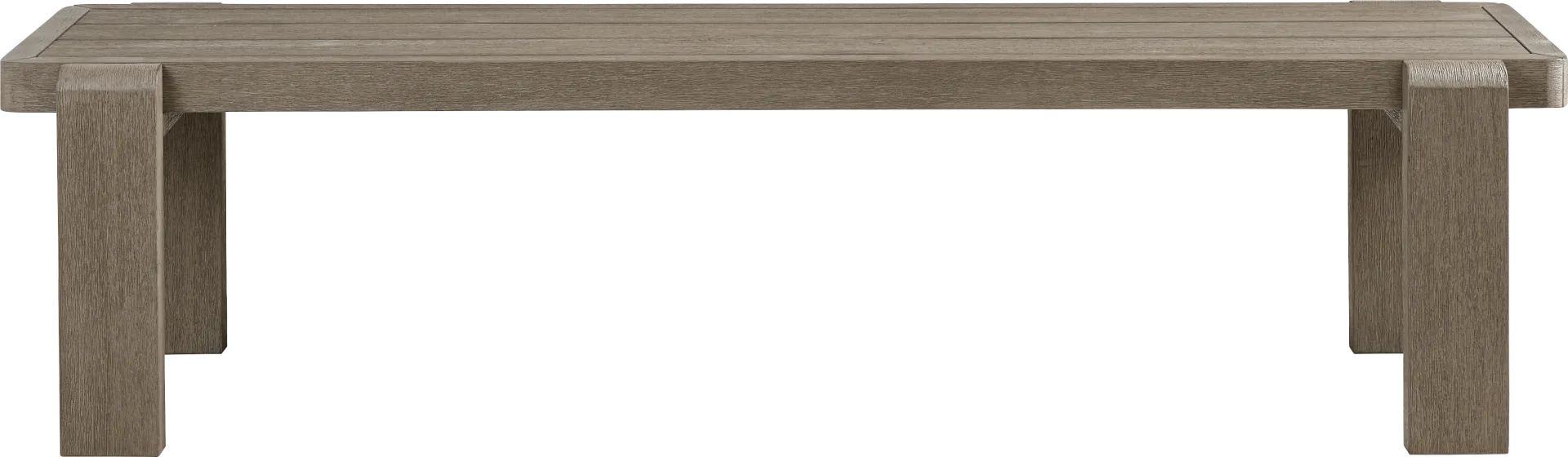 Montecello Gray Outdoor 74 in. Bench