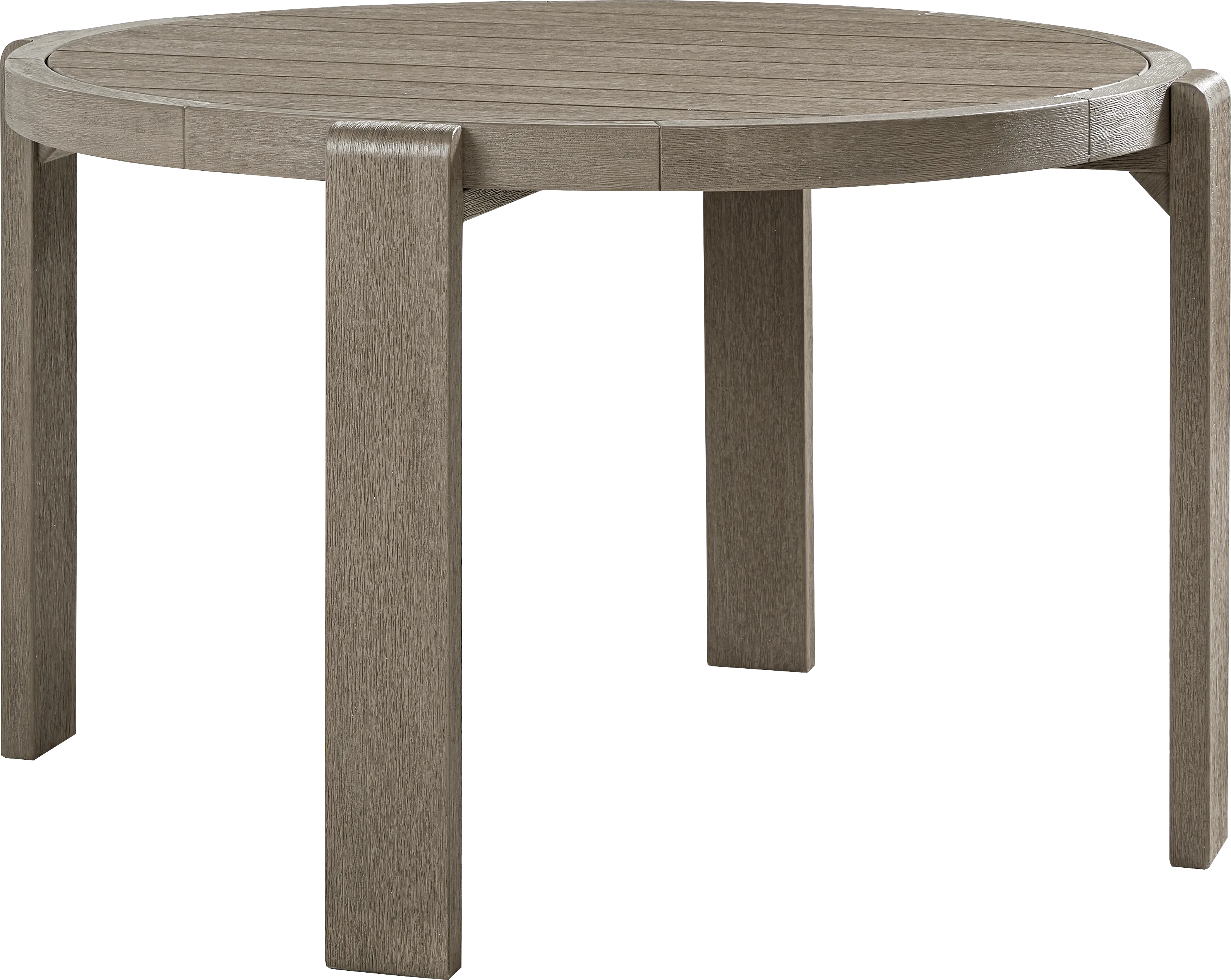 Montecello Gray 5 Pc Round Outdoor Dining Set with Azure Cushions - Thumbnail - Image 2