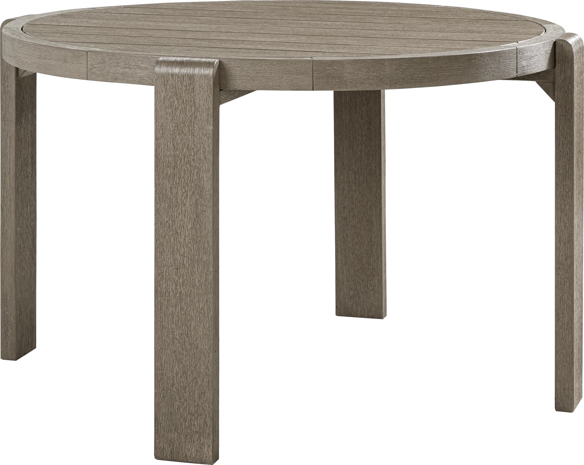 Montecello Gray 5 Pc Round Outdoor Dining Set with Azure Cushions - Image 2