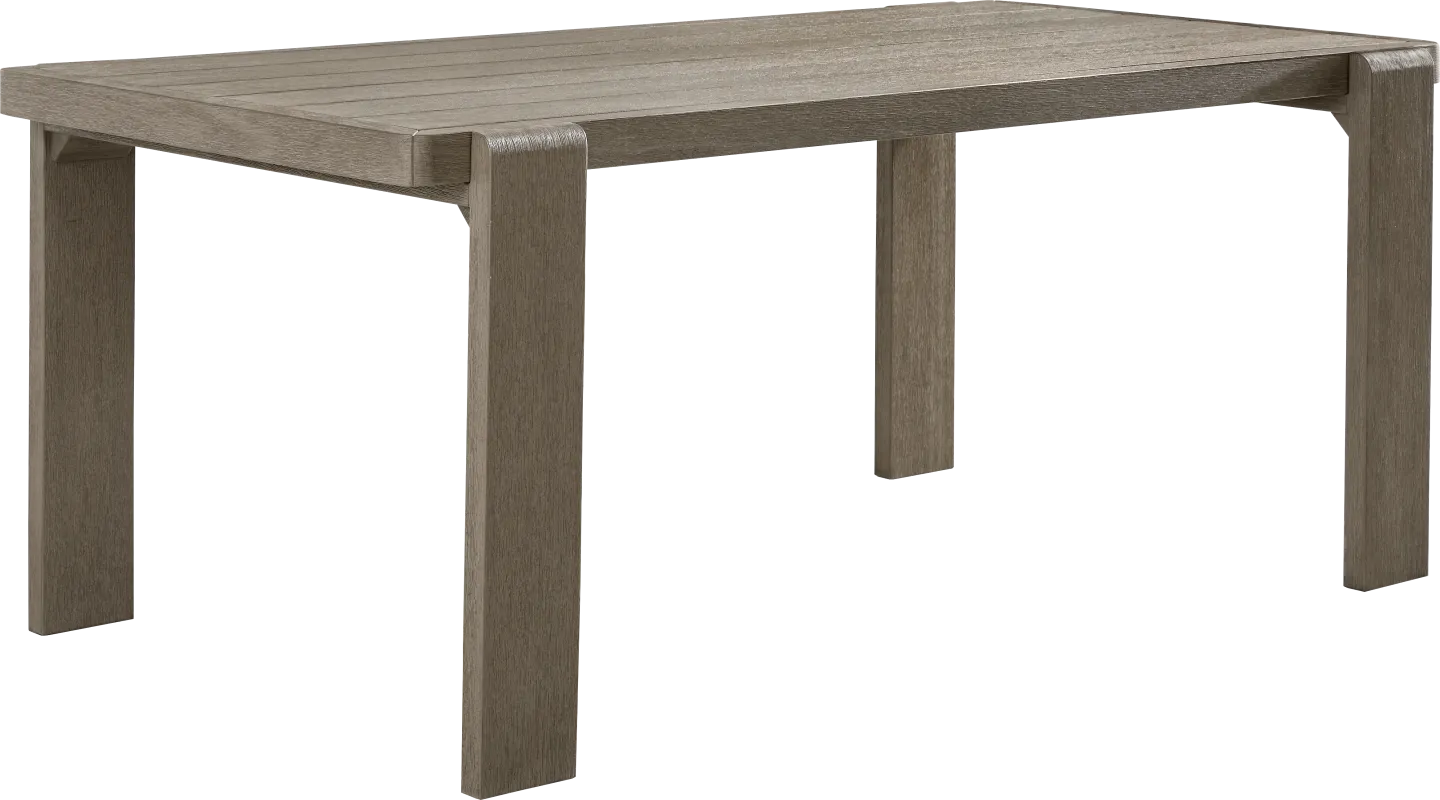Montecello Gray Outdoor 40 x 74 Dining Table