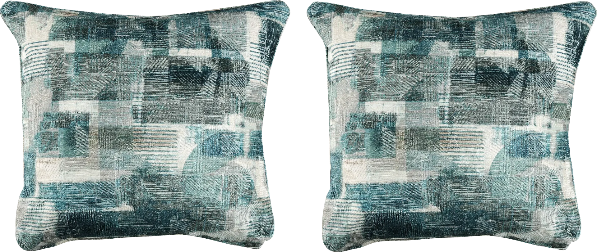 Essex Lane Blue Toss Pillow Pair - Image 1