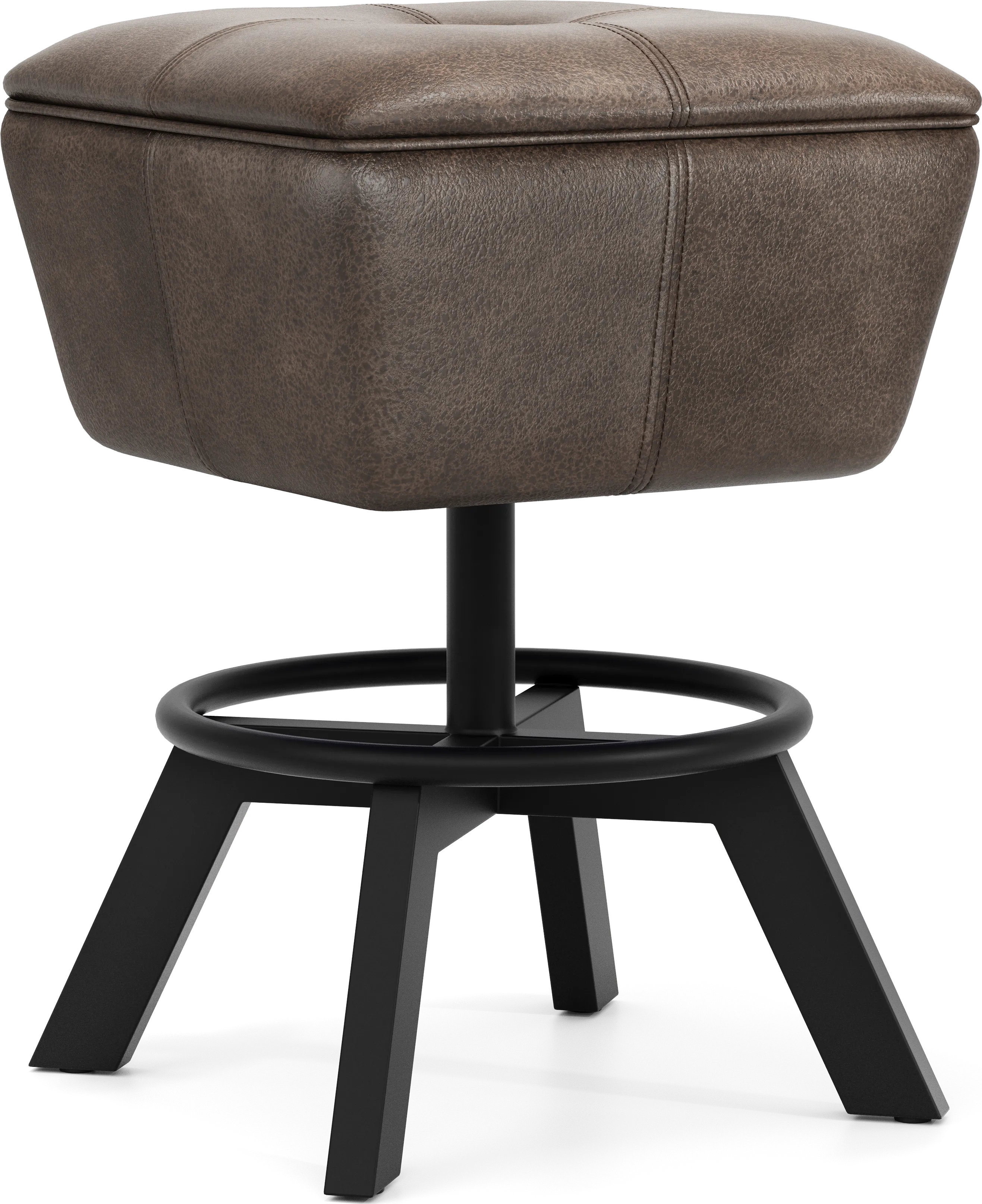 Creston Point Black 5 Pc Counter Height Dining Room with Swivel Counter Height Stools - Thumbnail - Image 4