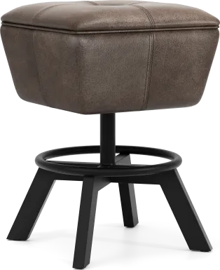 Creston Point Black Swivel Counter Height Stool