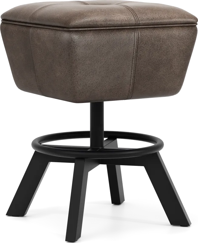 Creston Point Black Swivel Counter Height Stool