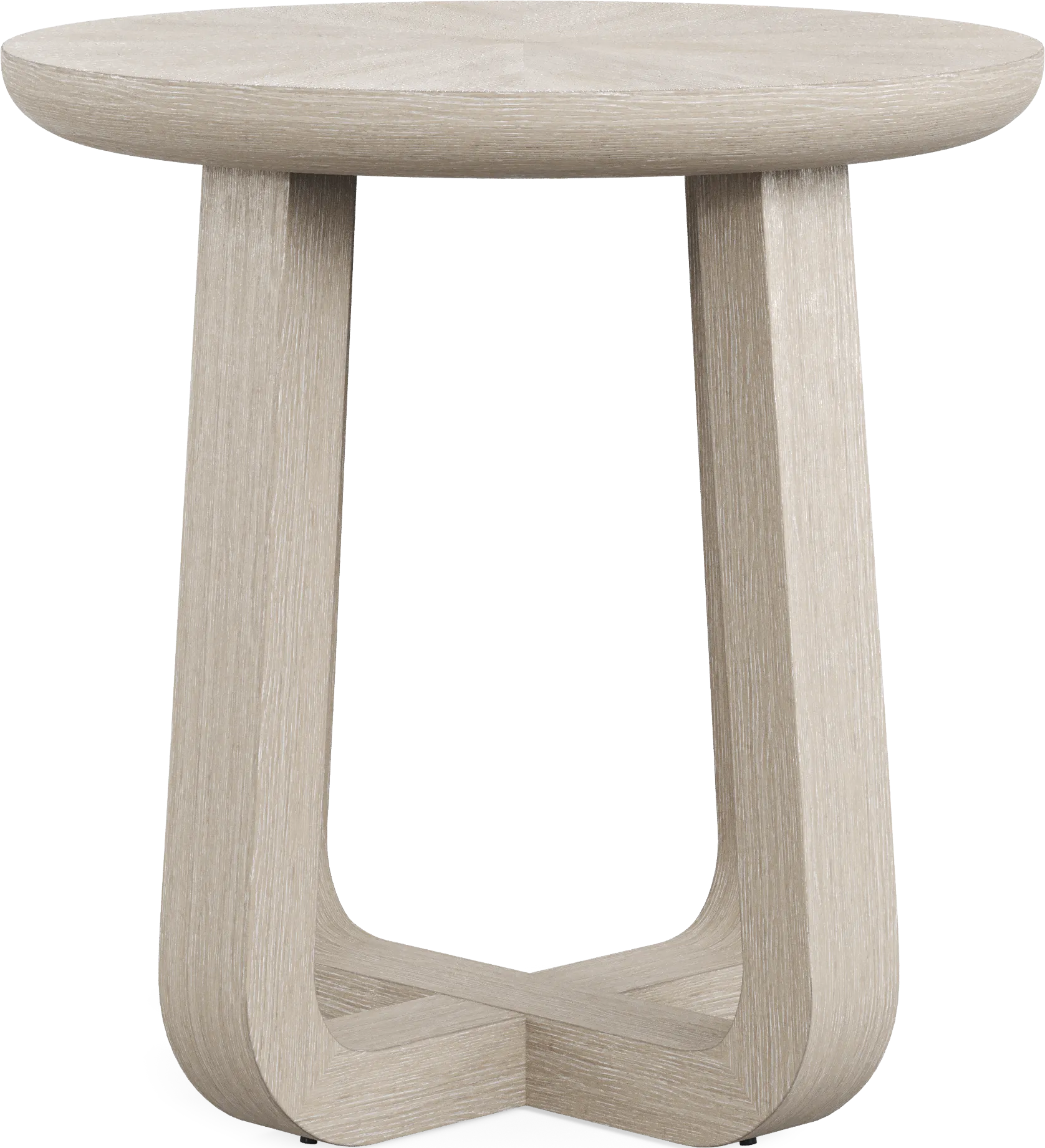 Canyon Light Gray Round End Table - Thumbnail - Image 1