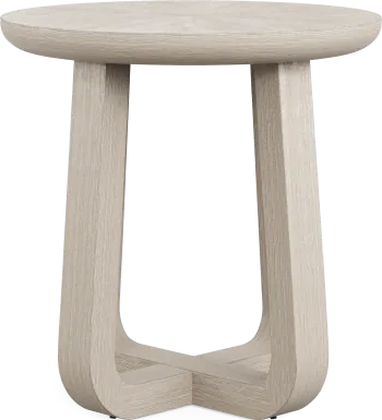 Canyon Light Gray Round End Table