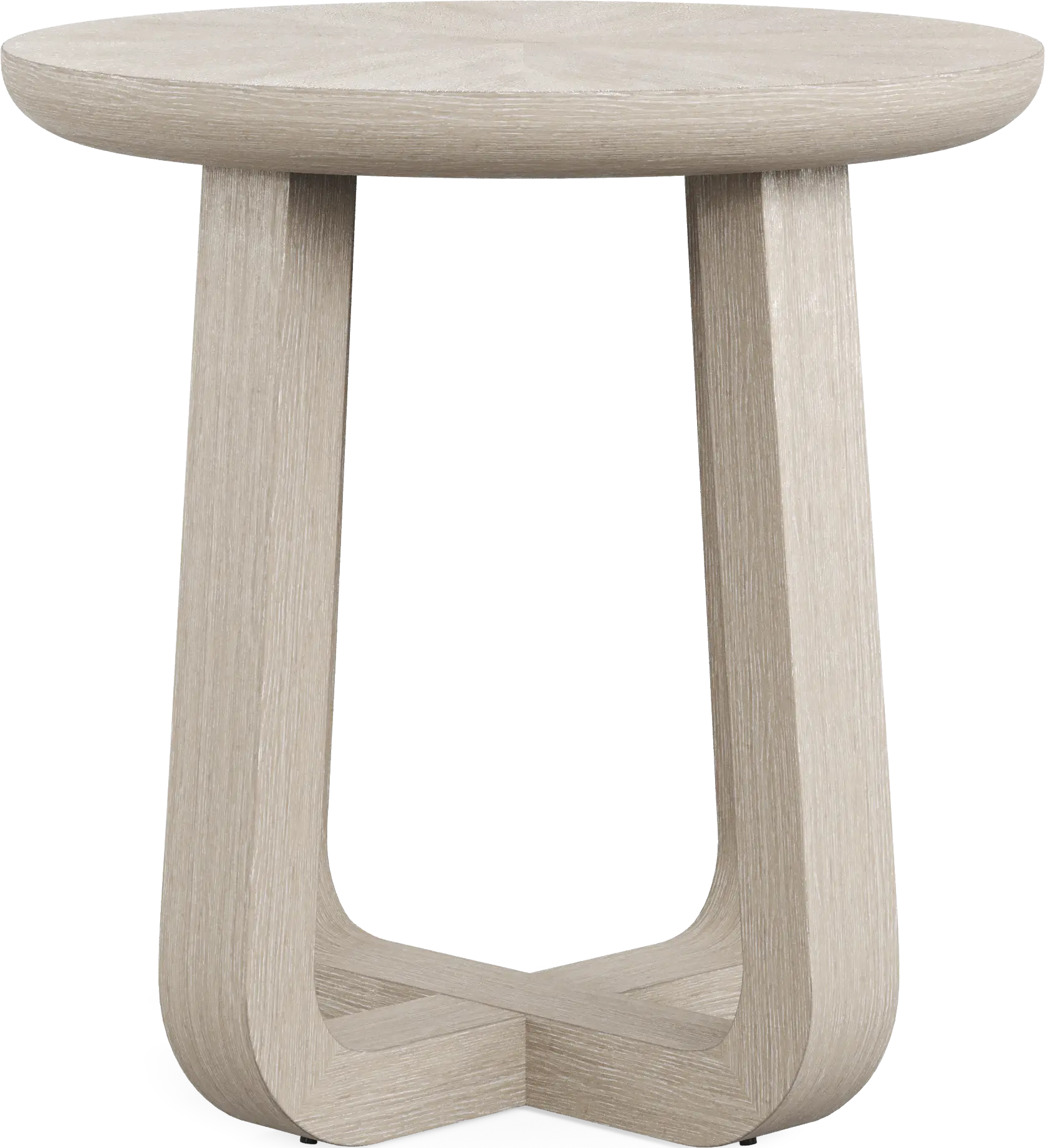 Canyon Light Gray Round End Table