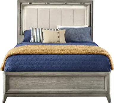 3 pc king upholstered bed