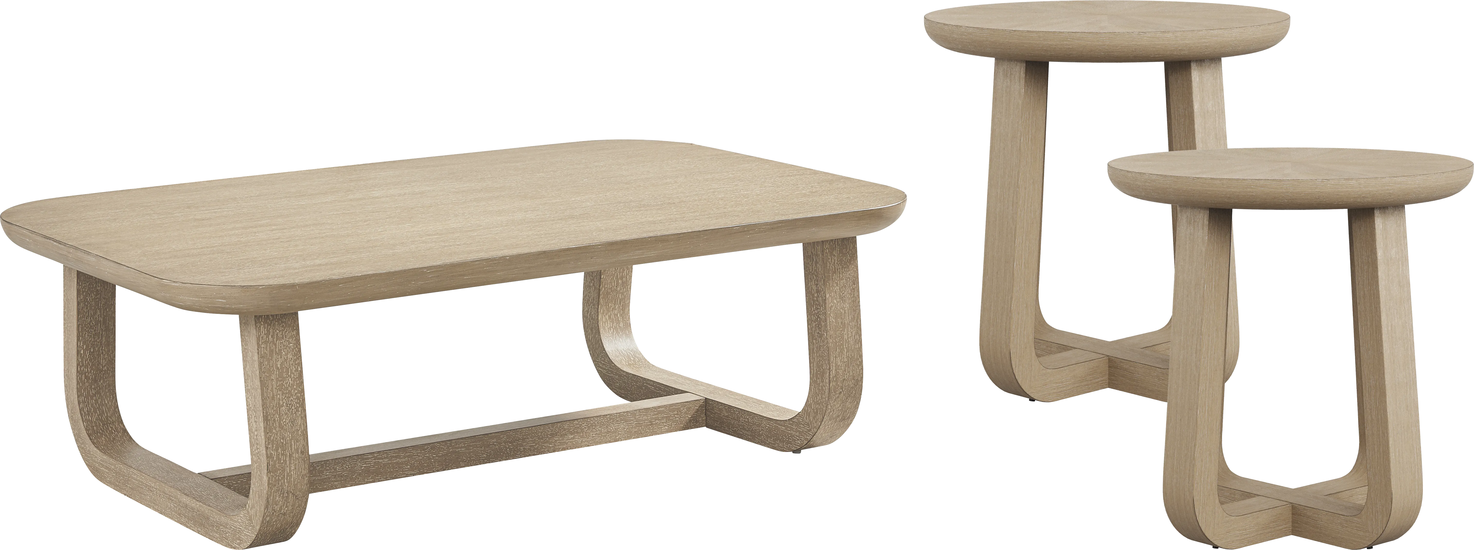 Canyon Sandstone 3 Pc Table Set - Thumbnail - Image 1